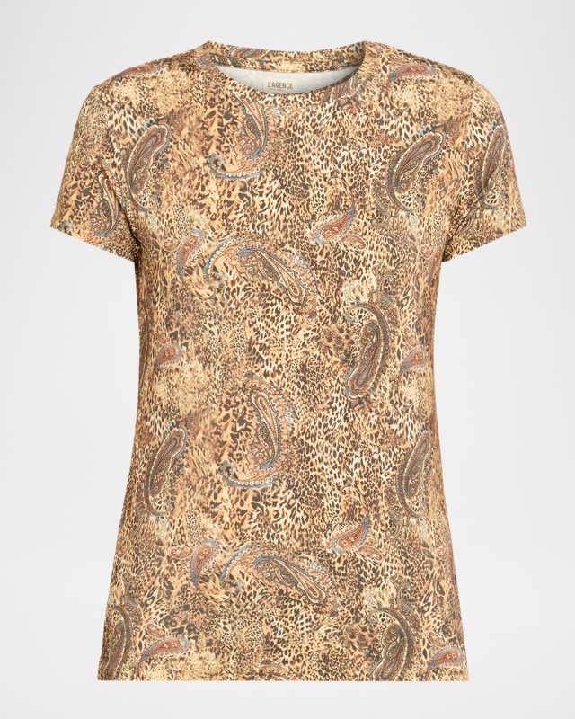 Ressi Short-Sleeve Valencia Leopard Tee